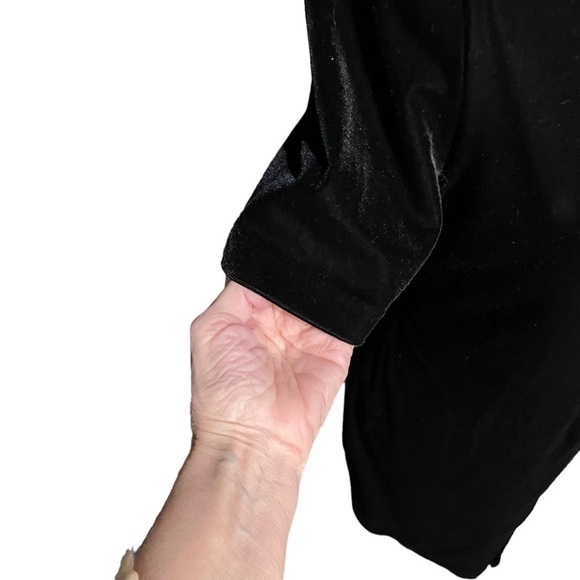 VINTAGE Northern Traditions - Pullover Black Velvet Dress Size Small NWT - Picture 5 of 9